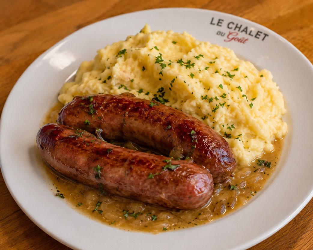 Diots au vin blanc et purée maison