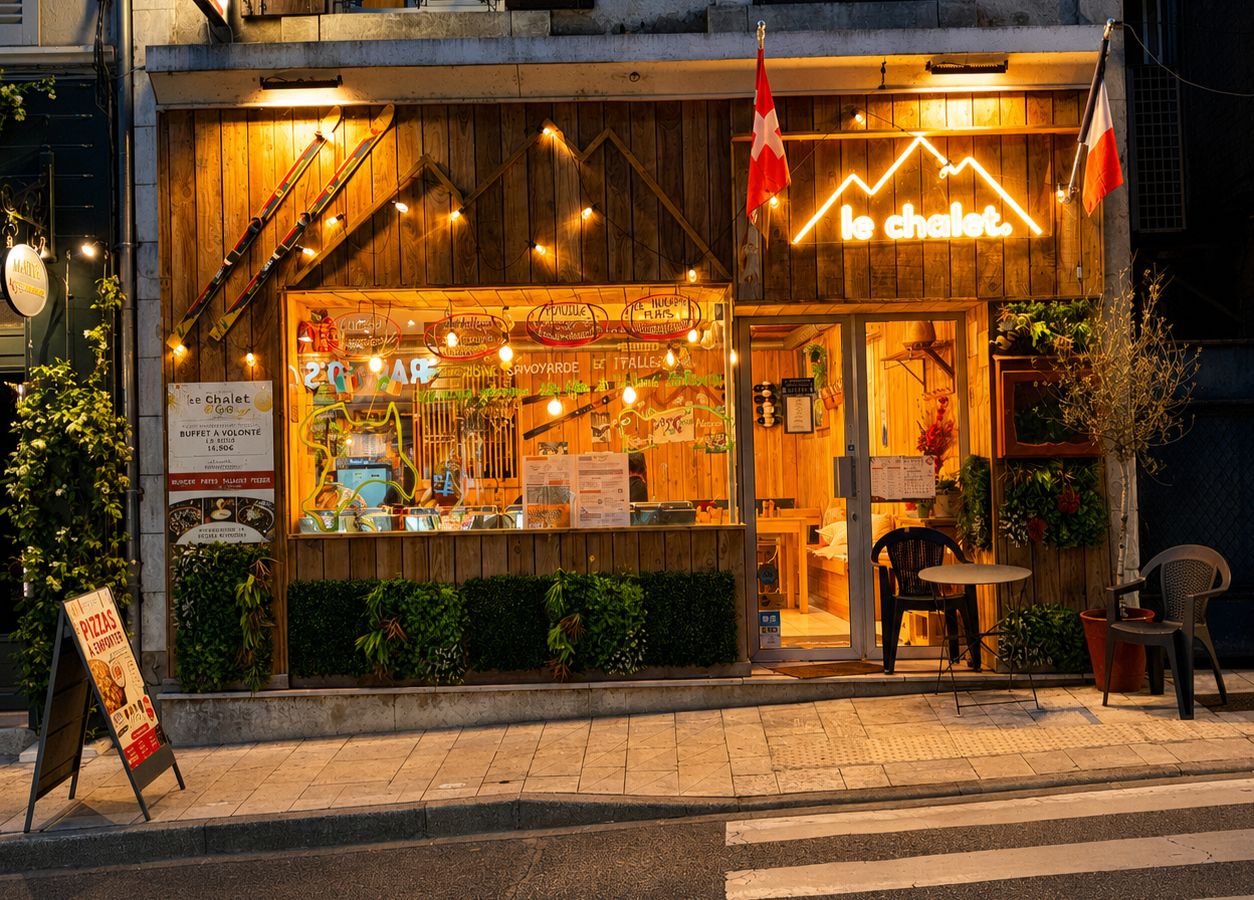 La façade du Chalet du Goût, rue Saint-Agnan à Cosne