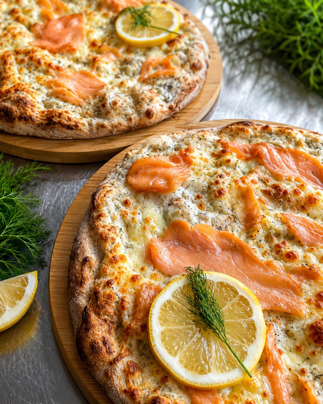 Pizza Norvégienne au saumon fumé